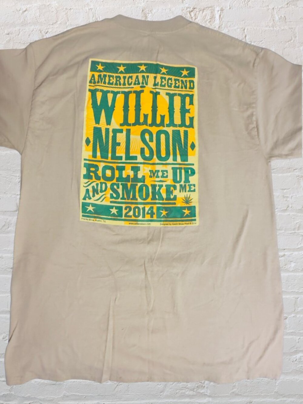Vintage Willie Nelson 2014 Tour T-Shirt